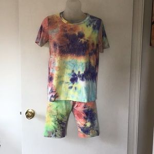 Tie dye Short set (CLOSET CLEAR OUT)